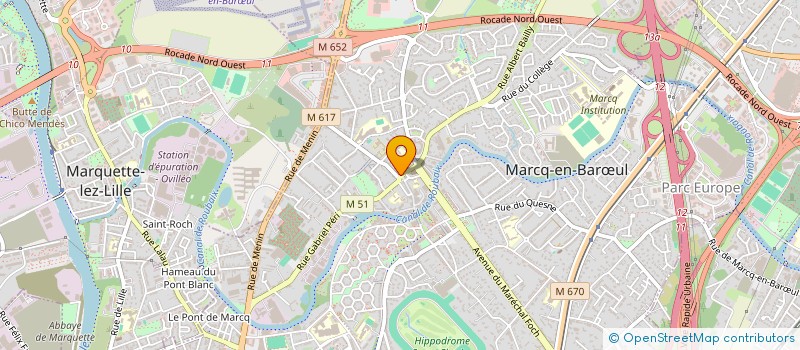 localisation de l'entreprise NAUTILUS à MARCQ-EN-BARŒUL
