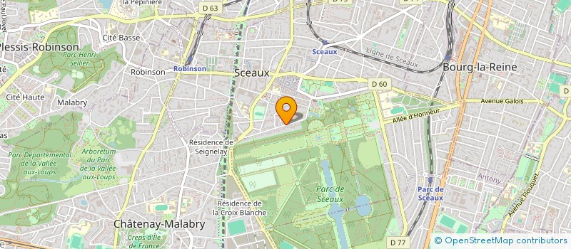 localisation de l'entreprise NAUTILUS à SCEAUX
