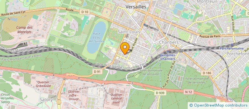 localisation de l'entreprise NAUTILUS à VERSAILLES