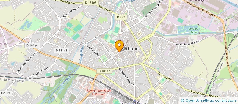 localisation de l'entreprise NAUTILUS BETHUNE à BETHUNE