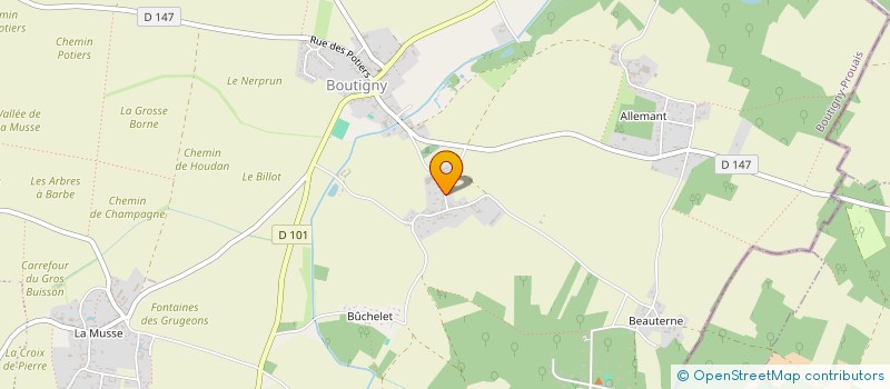 localisation de l'entreprise NAUTILUS PRESTIGE  BOUTIGNY-PROUAIS