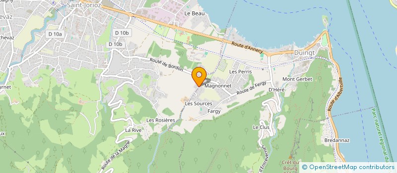 localisation de l'entreprise NAUTIMMO à SAINT-JORIOZ