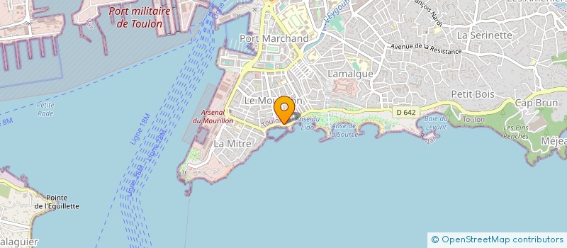 localisation de l'entreprise NAUTIQUE  TOULON