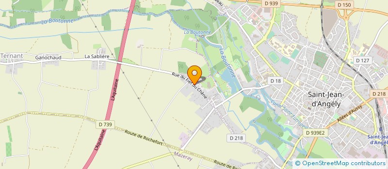 localisation de l'entreprise NAUTIQUE CLUB ANGERIEN PISCINE  ST JEAN D'ANGELY