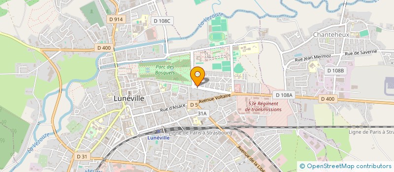 localisation de l'entreprise NAUTIQUE CLUB LUNEVILLOIS  LUNEVILLE