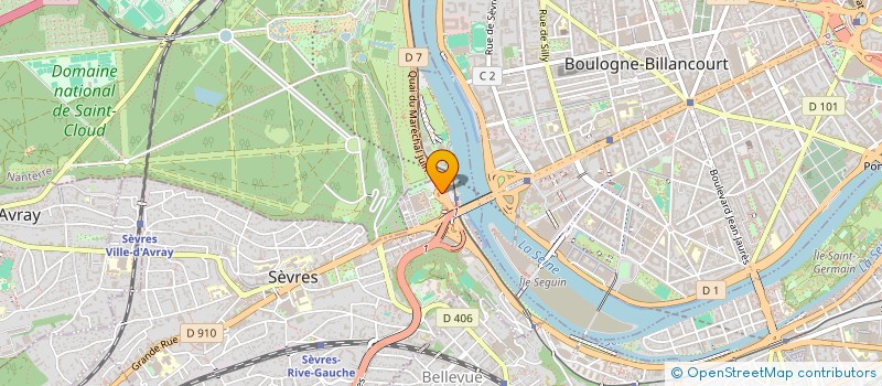 localisation de l'entreprise NAUTIQUE SEINE à SEVRES