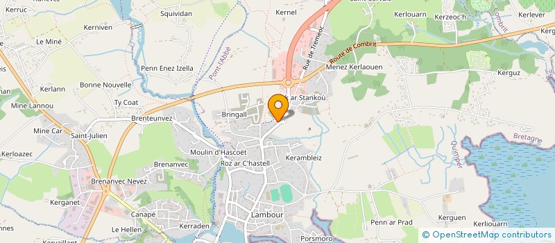 localisation de l'entreprise NAUTISME EN PAYS BIGOUDEN à PONT-L'ABBE