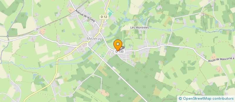 localisation de l'entreprise NAUTISME VAL DE SARTHE  MEZERAY