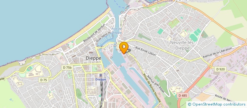 localisation de l'entreprise NAUTISUB  DIEPPE