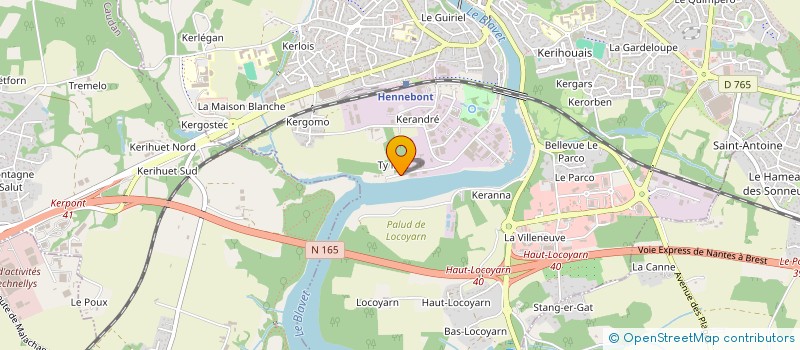 localisation de l'entreprise NAUTYMOR à HENNEBONT