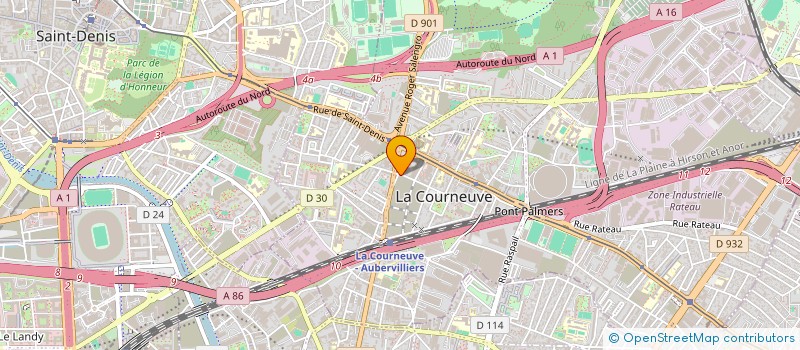 localisation de l'entreprise NAV ELEC à LA COURNEUVE