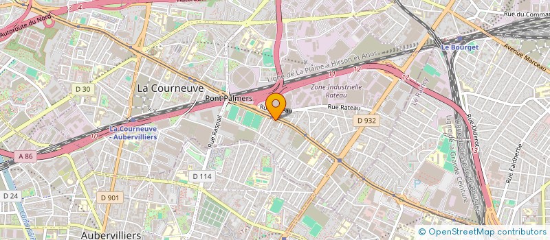 localisation de l'entreprise NAV HOLDING  LA COURNEUVE