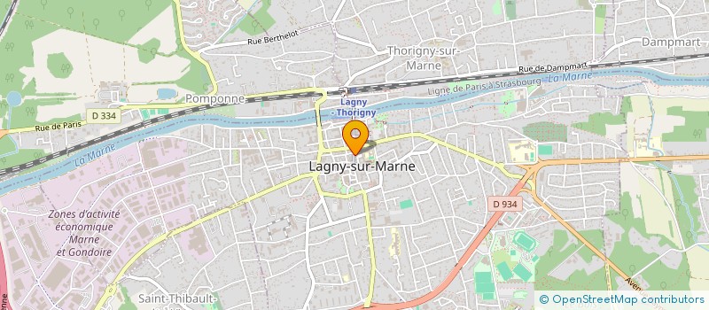 localisation de l'entreprise NAVAILLES OPTIQUE à LAGNY-SUR-MARNE