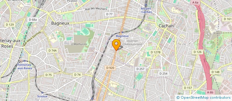 localisation de l'entreprise NAVAL GROUP SUPPORT  BAGNEUX