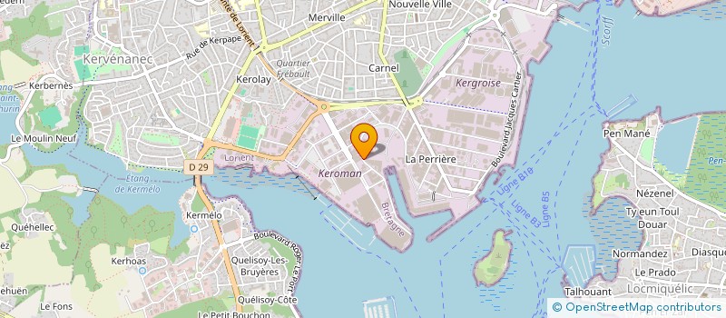 localisation de l'entreprise NAVALE ET INDUSTRIE LORIENTAISE  LORIENT