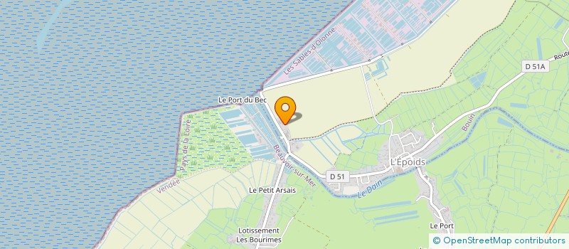 localisation de l'entreprise NAVALU à BOUIN