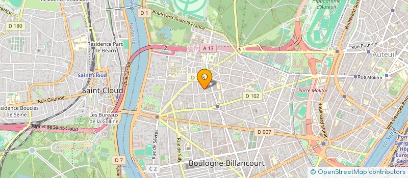 localisation de l'entreprise NAVAM MARKET à BOULOGNE-BILLANCOURT