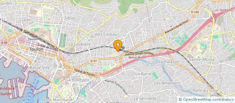 localisation de l'entreprise NAVARRO IMPRIMEUR à TOULON