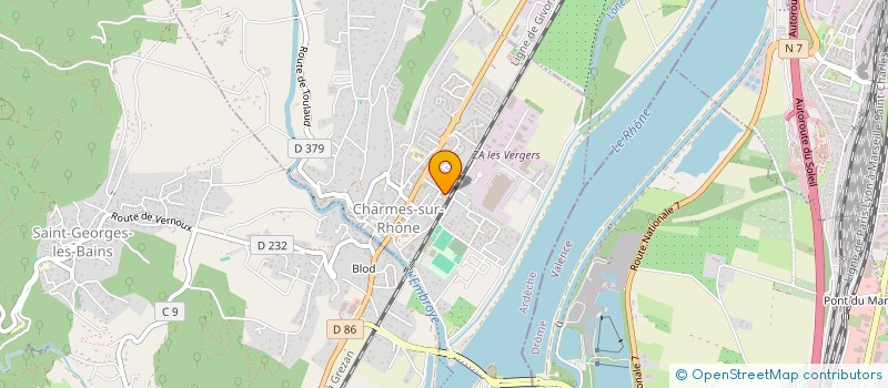 localisation de l'entreprise NAVARRO JULIEN  CHARMES-SUR-RHONE