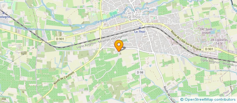 localisation de l'entreprise NAVARRO TOITURES  LE THOR