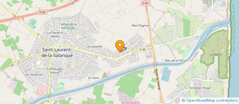 localisation de l'entreprise NAVARRO-WICKAERT VMC B4-20  SAINT-LAURENT-DE-LA-SALANQUE