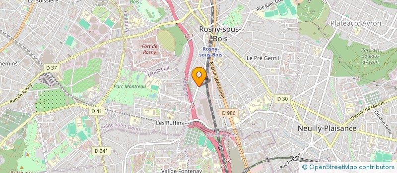 localisation de l'entreprise NAVCO à ROSNY-SOUS-BOIS