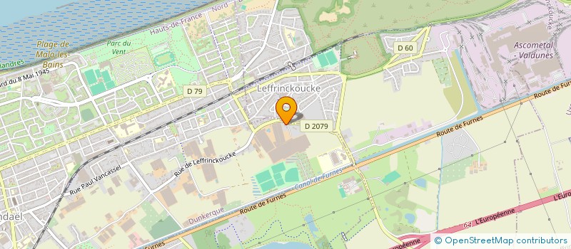 localisation de l'entreprise NAVE ENERGIE à DUNKERQUE