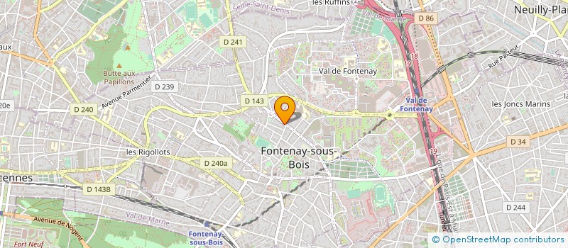 localisation de l'entreprise NAVEEN ALIMENTATION GENERALE à FONTENAY-SOUS-BOIS
