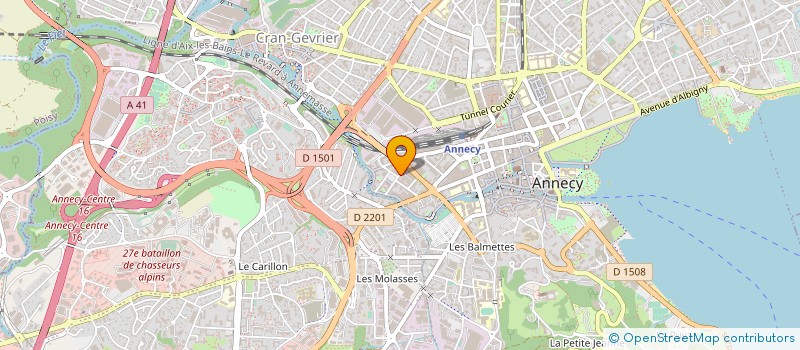 localisation de l'entreprise NAVETTE RAPIDE DES ALPES  ANNECY