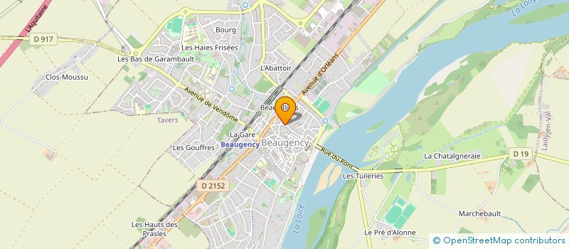 localisation de l'entreprise NAVEXCO à BEAUGENCY