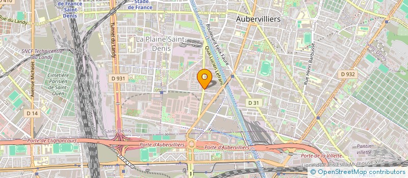 localisation de l'entreprise NAVI à AUBERVILLIERS
