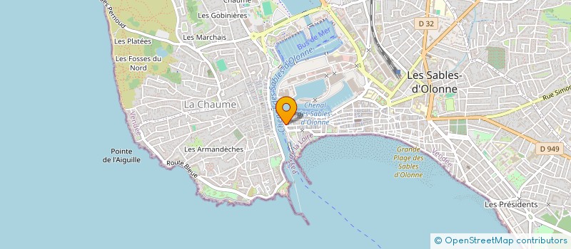 localisation de l'entreprise NAVI-SPORT COTE DE LUMIERE à LES SABLES D'OLONNE