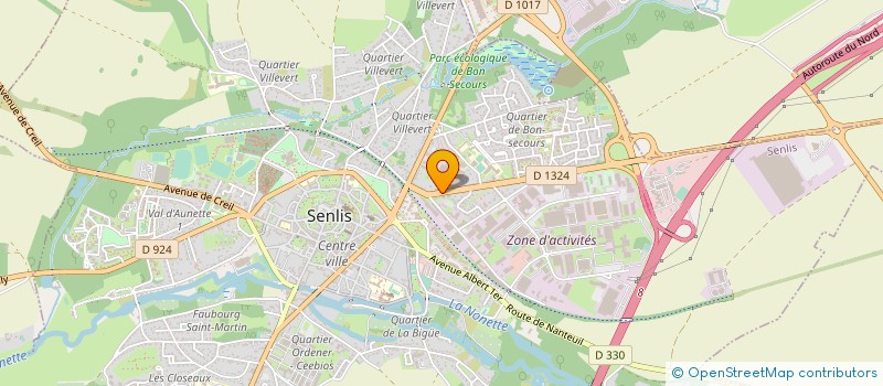 localisation de l'entreprise NAVIER INSTRUMENTS à SENLIS