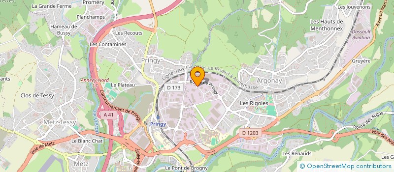 localisation de l'entreprise NAVIGATION INT VOYAGES AERIENS à ANNECY