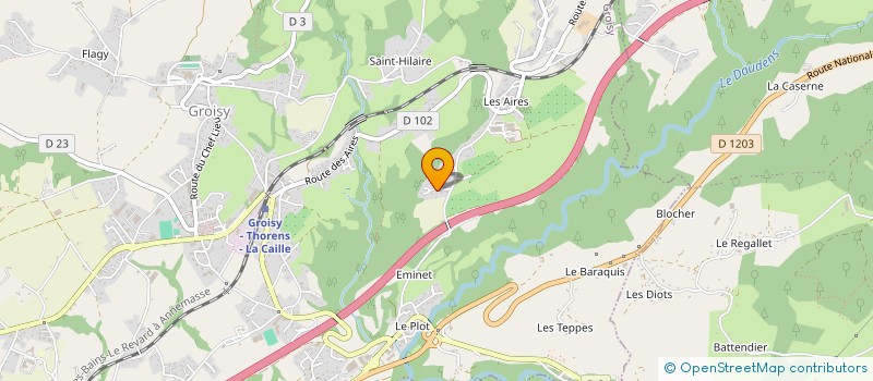 localisation de l'entreprise NAVILLOZ DANIEL & NADINE  GROISY