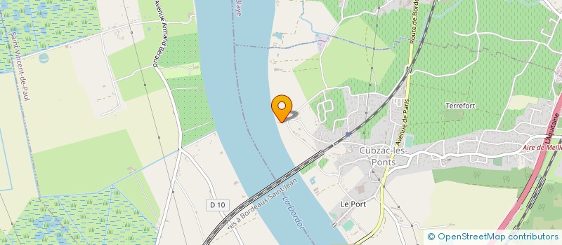 localisation de l'entreprise NAVIRES & CHATEAUX à CUBZAC-LES-PONTS