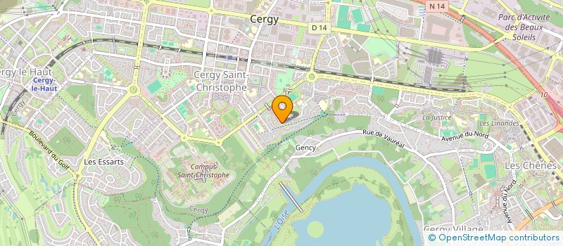 localisation de l'entreprise NAVIROJAN  CERGY