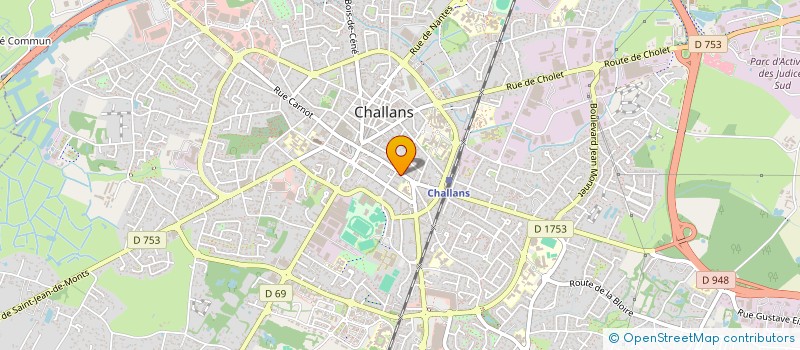 localisation de l'entreprise NAVIS à CHALLANS