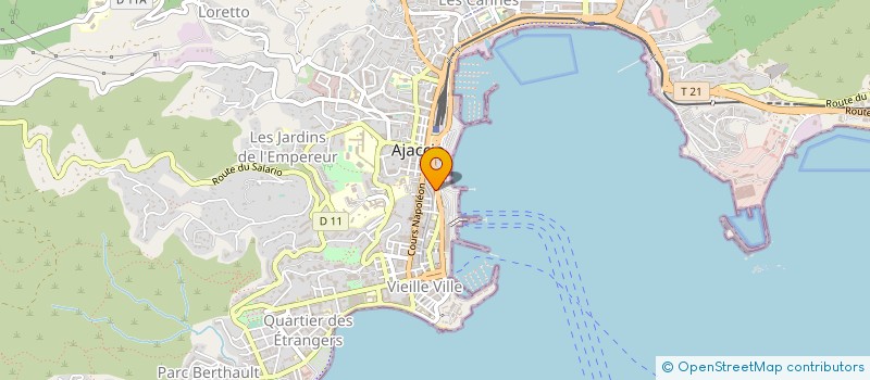localisation de l'entreprise NAVIS CUSTOS à AJACCIO