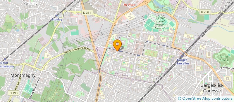 localisation de l'entreprise NAVY GROUP à SARCELLES