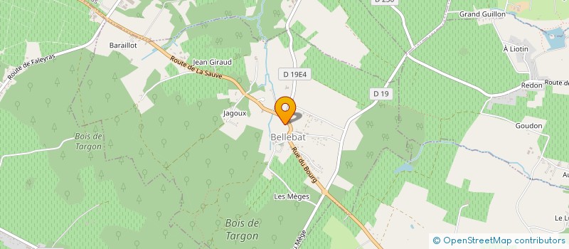 localisation de l'entreprise NAXIS IMMOBILIER  BELLEBAT