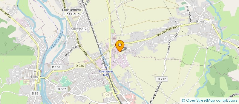 localisation de l'entreprise NAY ADOUR SAS à BENEJACQ