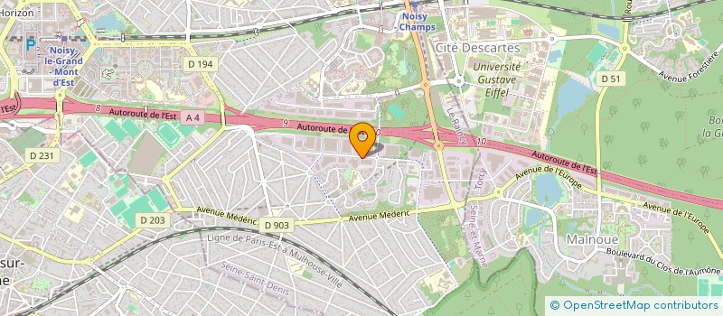 localisation de l'entreprise NAYA 17 à NOISY-LE-GRAND