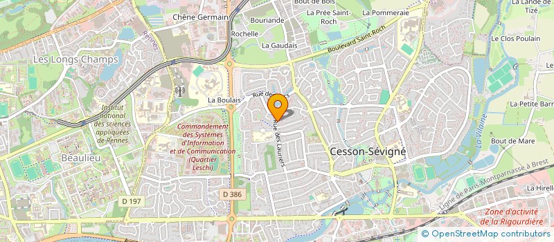 localisation de l'entreprise NAYA à CESSON-SEVIGNE