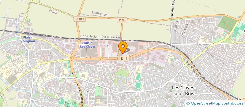 localisation de l'entreprise NAYAD  LES CLAYES-SOUS-BOIS