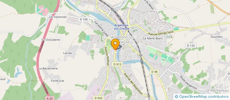 localisation de l'entreprise NAYAR TRADING à ARGENTON-SUR-CREUSE