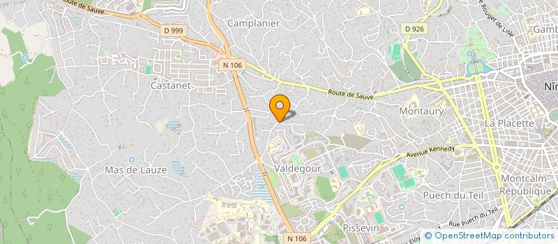 localisation de l'entreprise NAYASUN  NIMES