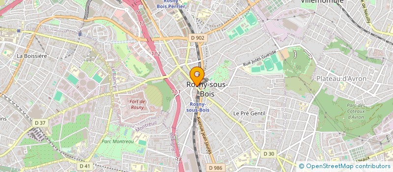 localisation de l'entreprise NAYAUTO à ROSNY-SOUS-BOIS