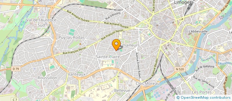 localisation de l'entreprise NAYRAL BRUGIER à LIMOGES