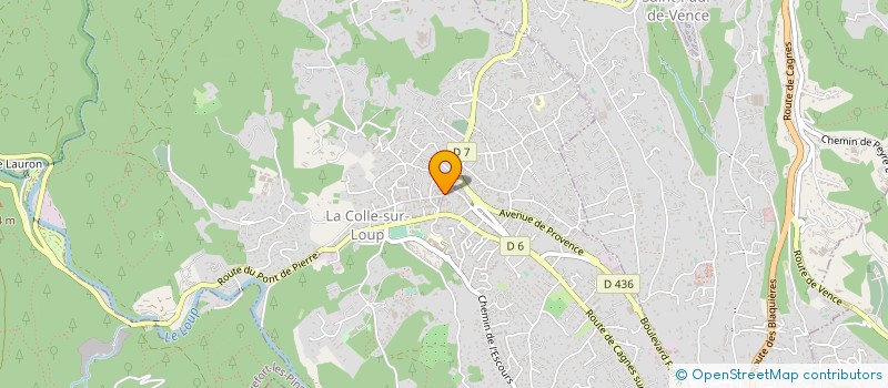 localisation de l'entreprise NAZARE CONSTRUCTION  LA COLLE-SUR-LOUP